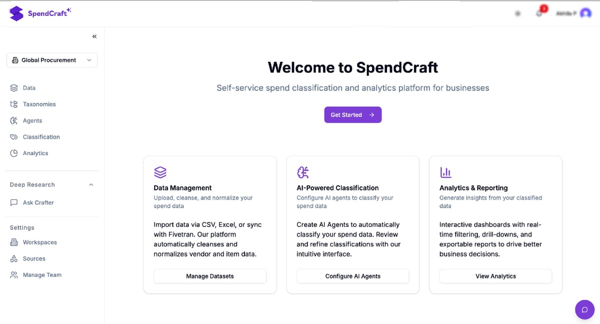 SpendCraft Dashboard - Analytics and Classification Platform
